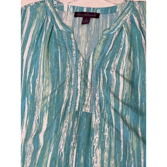 Gloria Vanderbilt Women's Peasant Tunic Top W/ Bell Sleeves - Size M - Picture 5 of 12